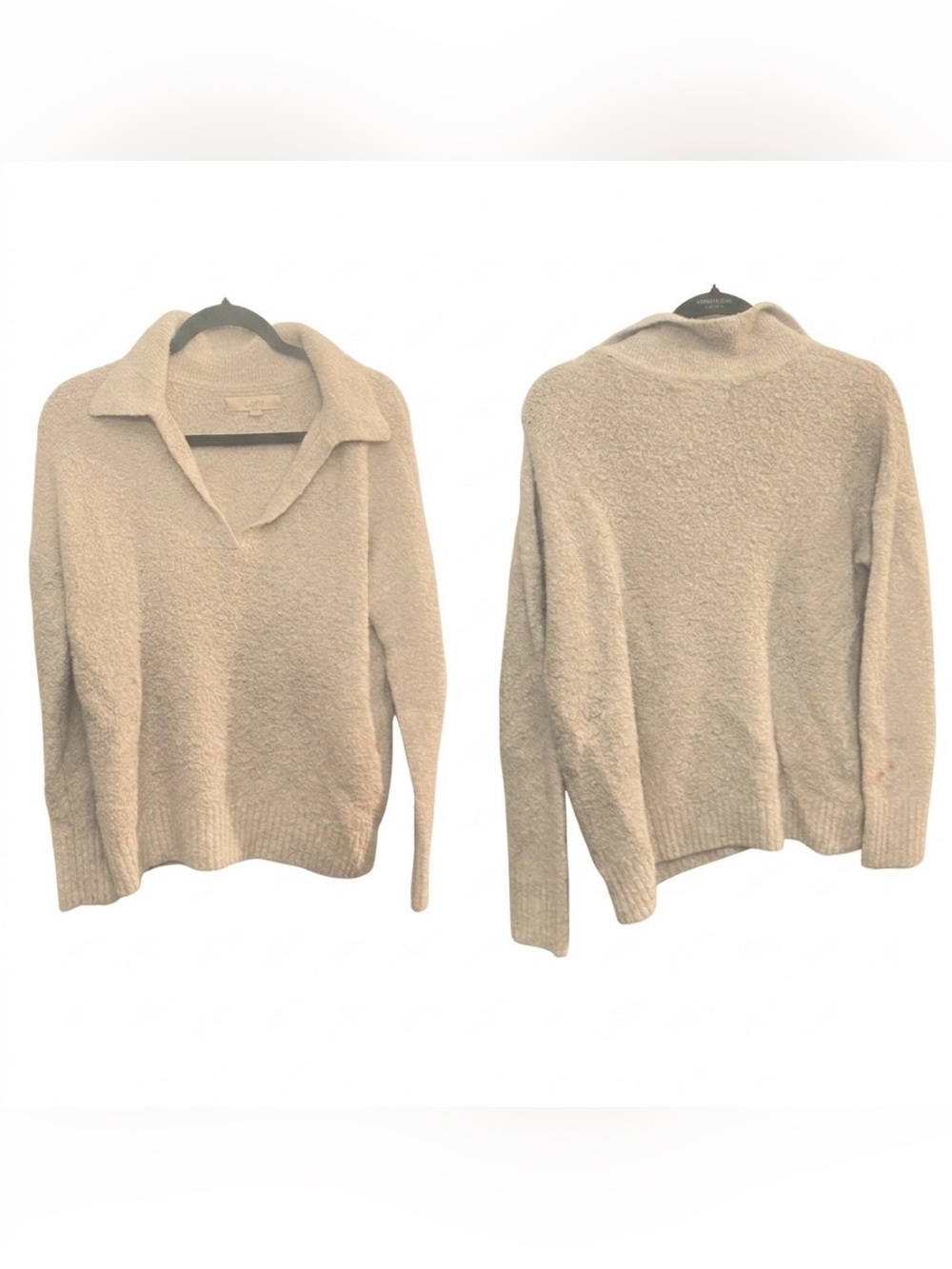 Cozy Collared Knit Sweater in grey